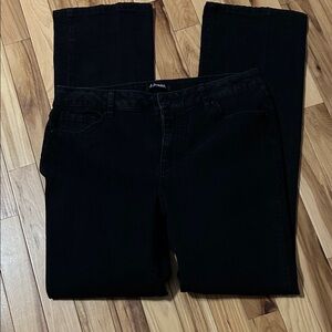 d. jeans Black Straight Leg Women's Jeans